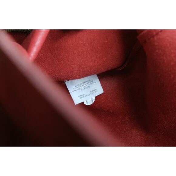 Madewell Tote Red Leather Aboard Bag Shoulder Handbag Zip - Picture 7 of 10